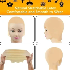 1 st Bald Cap för Makeup STOR STOR><noscript><img width=
