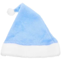 1 st Blå Jultomte Hatt Jul Sjungande Dekoration för Barn Juldekor Väska 40.00X30.00X1.00CM> Huvudbonader