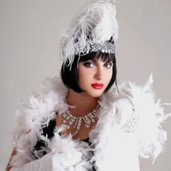 8 st Blandade Färger Fjäderboa, Dam Flickor Maskeradboa, Mardi Gras Boa Kostymfest Tillbehör-MXBC><noscript><img width=