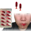 10 st blodpiller vampyrleksakskapslar Skräck rolig leksak Hallowe red one size> Smink
