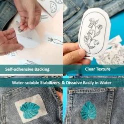 EURL 2 st broderipapper Handstygn Stabilisatorer><noscript><img width=