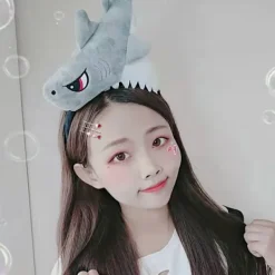 2 st Creative Shark Shape Huvudbonader Barnfest Pannband (f -i><noscript><img width=