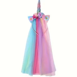 FMYSJ 1 st Enhörningspannband för - Magisk prinsessdiadem med & färger, mjukt bekvämt hårband lämpligt för julfester, bröllop (FMY) | Fyndiq> Huvudbonader