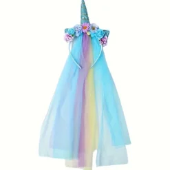 FMYSJ 1 st Enhörningspannband för - Magisk prinsessdiadem med & färger, mjukt bekvämt hårband lämpligt för julfester, bröllop (FMY) | Fyndiq><noscript><img width=