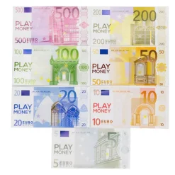 Selected deals 100 st Euro Rekvisita Låtsaspengar Lek Roliga Låtsaspengar Rekvisita Valörer Magiska Rekvisita><noscript><img width=