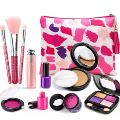 LBSS 11/21 st falska sminkleksaker för flickor Bärbara tvättbara sminkleksaker för små flickor> Smink