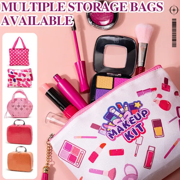 LBSS 11/21 st falska sminkleksaker för flickor Bärbara tvättbara sminkleksaker för små flickor> Smink