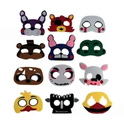 Estone 12 st Fem Nätter hos Freddy Filtmasker Festtillbehör Gåvor Dekoration> Masker