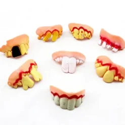 OCEAN 8 st Funny Wacky Konstgjorda Tandfästen Fula Falska Tänder Konst> Tillbehör