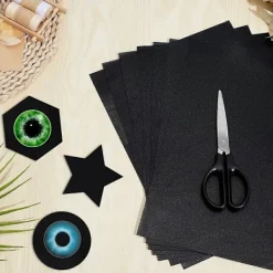 10 st Fursuit Ögon Mesh, 30x22 cm Svart Kostym Ögonnät, 0,5 mm PVC Damm Mesh Plastnät Ark för Furries Cosplay B><noscript><img width=