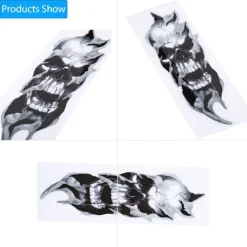 2 st Gaffel Döskalle Dekaler för Harley Sportster Softail Dyna Electra Street Glide><noscript><img width=