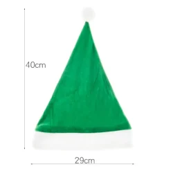 2 st Gröna Tomtehattar i Non-Woven Tyg för Julkostymer> Huvudbonader