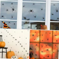1 st Halloween Dekorativ Klistermärke Med Spindel Original Klistermärke För Fönster Och För Inredning> Smink