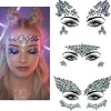 3 st Halloween Noctilucent Ansiktsstenar Tatuering Dekal, cosplayb> Smink