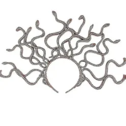 1 st Halloween Plast Huvud Rolig Ormformad Huvudband Kreativ Ormformad Krona Huvudband Kostymfest Dekor För Festanvändning (gyllene)> Huvudbonader