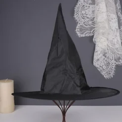 Jettbuying 1 st Halloween svart häxhatt mössa hängande häxhatt för Hallowe onesize> Huvudbonader