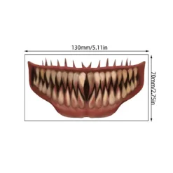 10 st Halloween Tatuering Klistermärken Mun Tatueringar Halloween[mo]><noscript><img width=