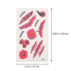 BraVärde 60 st Halloween-dekorationer - lingling}> Smink