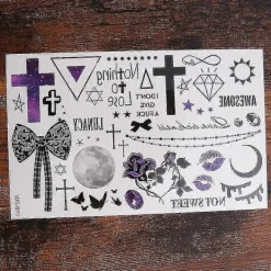 BraVärde 8 st Halloween-klistermärken för Halloween-dekor-lingling}> Smink