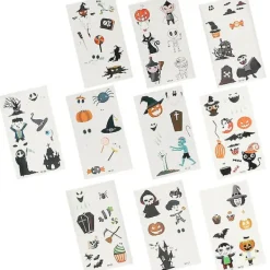 10 st Halloween-klistermärken för Halloween-dekor> Smink