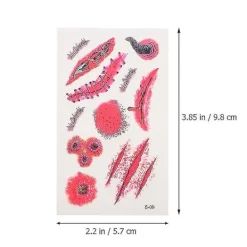 60 st Halloween-klistermärken för Halloween-dekorationer> Smink