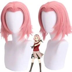 1 st Huoying Chunye Sakura Ninja Sakura Rökrosa COS Peruk Ungdom> Peruker