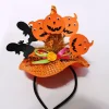 2 st Häx Pumpa Hatt Huvudband Halloween Häxhatt Hår Kostym> Huvudbonader
