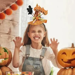 2 st Häx Pumpa Hatt Huvudband Halloween Häxhatt Hår Kostym><noscript><img width=