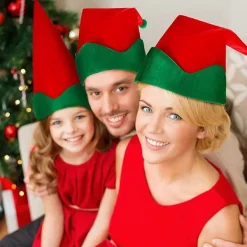 DAO 4 st Jul Tomte Hattar Julhelg Party Kostym Festival Huvudbonader [DB]><noscript><img width=