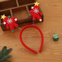 2 st jul-diadem med renar, hårband, huvudbonad för julparty><noscript><img width=