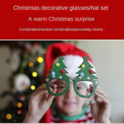 18 st julglasögon med glitter, festglasögon, juldekoration, kostymhattar till jul><noscript><img width=