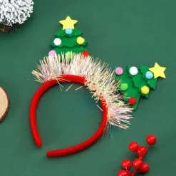 2 st Julhårband för Kvinnor Flickor Daglig Användning, Fotorekvisita Festlig Maskerad Cosplay Håraccessoarer> Huvudbonader