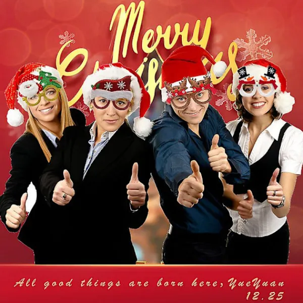 24 st julpartyglitterglasögonramar semesterglitter julglasögon gåvor till julpartydekorationer (slumpmässig stil)> Tillbehör