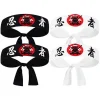 unbranded 4 st Karate Hårband Huvudband Karate Hårband Japanskt Hårband Kock Hårband> Huvudbonader