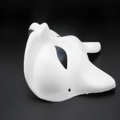 Unbranded 20 st Kattmasker Therianmasker gjorda av vitt papper för DIY-målning Cat mask> Masker