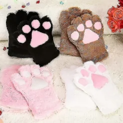 5 st kreativa katt cosplay kostym kattunge svans öron krage tassar handskar anime lolita gotisk set för fest><noscript><img width=