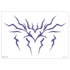 8 st kroppsdekaler i olika storlekar KPop Demon Hunters tecknad anime tatueringar><noscript><img width=