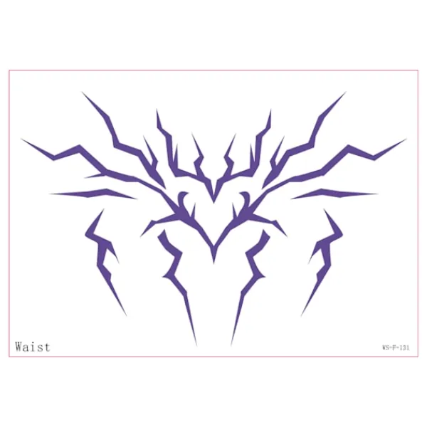 8 st kroppsdekaler i olika storlekar KPop Demon Hunters tecknad anime tatueringar> Smink