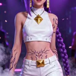 8 st kroppsdekaler i olika storlekar KPop Demon Hunters tecknade anime-tatueringar><noscript><img width=