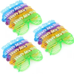 12 st LED Lysande Glasögon Fest Bar Festivaler Rekvisita Tillbehör Glasögon Nyår><noscript><img width=