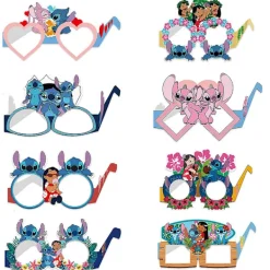 8/16/24 st Lilo & Stitch Papper Roliga Glasögon Set för Fest Fotobås Rekvisita, Strandfest Tillbehör Nyhetspresenter> Tillbehör