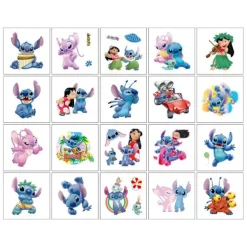 20 st Lilo och Stitch Temporära Tatueringar Klistermärken Godispåse Förmåner> Smink