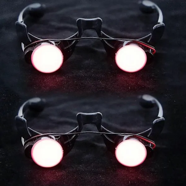 2 st Lysande Glasögon LED Ljusglasögon Självlysande Glasögon Clown Lysande Glasögon för Julfest Roliga Glasögon Rekvisita> Tillbehör