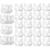 DAO 30 st maskeraddräkter tomma mask kattmasker kostym cosplay mask diy omålad kattmask [dB}> Masker