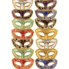 14 st Maskeradmasker, Halvmask Mardi Gras Maskeradmask Venetianska Masker Set för Halloween, Julfest> Masker
