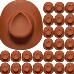 30 st Mini WESTERN COWBOY cowboyhatt Mini cowboyhatt i plast> Huvudbonader