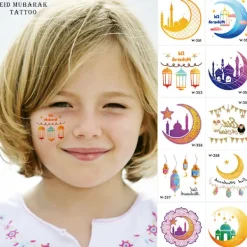 10 st Måne Tillfällig Tatuering Klistermärke Ekologi Falsk Tatuering> Smink