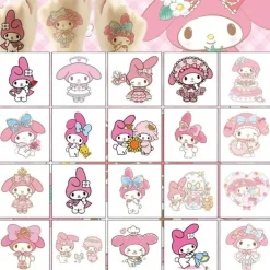 Estone 20 st My Melody Tatuering Klistermärken Födelsedagsfest Favörer Godispåse Fyllningar> Smink