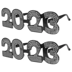 2 st Nyår Fest Cosplay Glasögon Roliga Glasögon Festival Kostym Rekvisita> Tillbehör