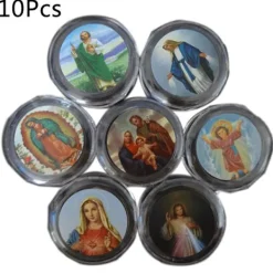 unbranded 10 st Plastförvaringslåda för runda pärlor Katolsk radband för kors Religiös Ne> Dräkter